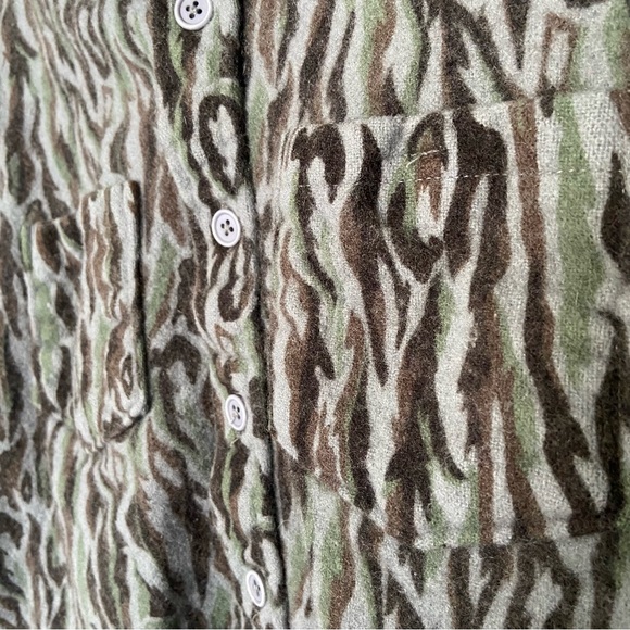 Vintage Woolrich Wool Shadow Bark Camouflage Shacket Jacket-Women's S-Men's XS - Picture 4 of 4